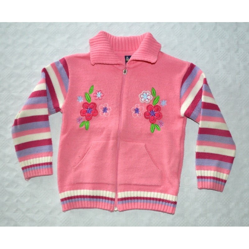 Kislány rózsaszín pulóver ( 98 cm)