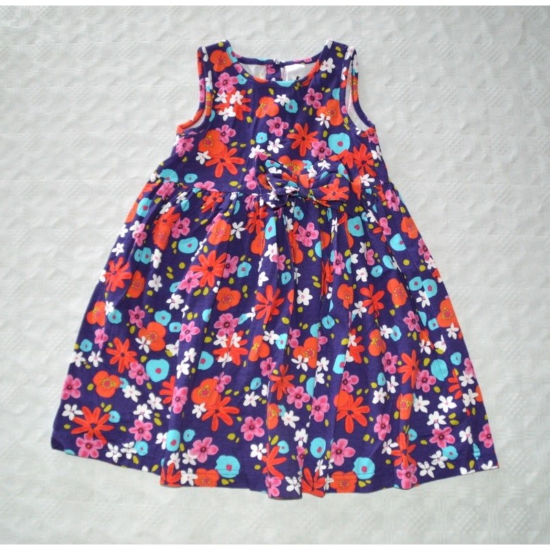 Kislány mintás ruha ( 98 cm)
