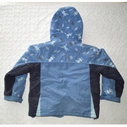 Kapucnis, polár béléses meleg kabát ( 116 cm )