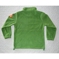 Fiú, zöld, meleg polár pulóver ( 134 cm)